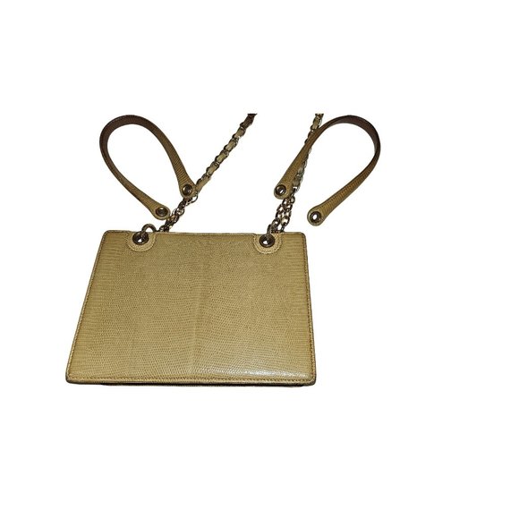 Gucci Honey Reptile Leather 2-way Bucket Bag w Chain Strap - Picture 15 of 16